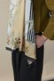 Chain Garden Voile Silk Shawl Black-Gold - 5