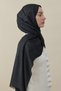Imported Cotton Silk Shawl Black - 4