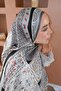 Bohemian Ethnic Silk Voile Shawl Black - 5