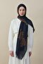 Imported Wool Silk Judge Shawl Navy Blue