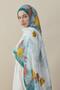 Sakura Flower Silk Voile Shawl Mint - 4