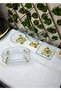 River Karem 5-Piece Cast Metal Footed (Silver&Gold&Antique) Table Presentation Plate Set - 3