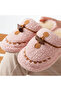 Women's Plush House Slippers Non-Slip Silent Sole Winter Comfortable Slippers - 4