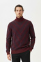 Men's Half Turtleneck Blocky Sweater
