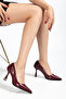 Patent Leather Gold Buckle Heeled Women's Stiletto - 4