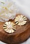 Vip Serrated Pearl Earrings Steel Tip Metal Plate Earrings 3.5cm - 2