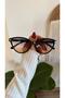 Unisex Women's Men's Uv400 Protected Framed Cat Eye Sunglasses with Case and Cleaning Cloth as a Gift - 2