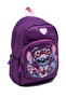 Purple Stitch Figured Girls' Kindergarten Backpack – Floral Pattern, Ergonomic Nursery Bag - 2