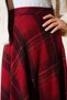 Women's Long Lumberjack Cashmere Fabric Plaid Skirt - 3
