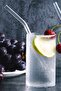12 Transparent Glass Curved Straws - Glass Straws 12 Pieces - 2