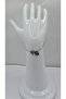 Stainless Steel Silver Color Three-Dimensional Heart Detailed -G- Letter Bracelet - 3