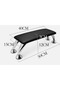 Genuine Leather Manicure Pedicure Black Table with Chrome Legs - Professional Manicure Table - 6