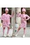 Girl's Knitwear Dress 4-Piece Set - Pocket Scarf - Pompom Beanie - Socks - 100% Cotton - 2