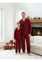 Father-Son Soft Lisbon Fabric Plaid Pajama Set (Price Is for One Set)
