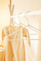 6-Piece White Fabric Covered Metal Baby Clothes Hanger, Clothes Hanger 19.5X30X0.3 - 4