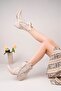 Mateo Premium Beige Western Style Heeled Boots - 2
