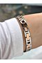 Special Design Steel Band Silver-Copper Color Women Wristwatch Frc2020Mr - 5