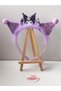 Glittery Purple Kuromi Children's Crown with Tulle Bow and Pompom Gift Children's Crown - 8