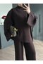 Wide Sleeve Cut-Out Knitwear Set - 2