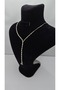 Stainless Steel Flower Tip Zircon Stone Y Model Necklace - 5