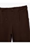 Beli Lace-Up Cotton Fleece-Lined Brown Boys' Sweatpants 6Wkb40002Tk - 3