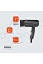 Lifestyle 1200W Foldable Hair Dryer with 3 Heat Settings & Concentrator Nozzle - 3