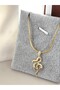 316L Steel Snake Model Steel Necklace Does Not Tarnish -42+5Cm - 2