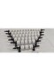 Modern Polymer 2 Pcs. 128 mm Black Luxury Furniture Cabinet Drawer Handles Rivet-Bead Handle