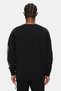 Aspen Black Crew Neck Printed Oversized Men's Sweatshirt - 4