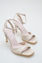 Women's Leather Patent Leather Ankle Strap Heeled Shoes