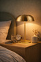 Dokunmatik Gold Table Lamp Lampshade – 21X15 cm Night Light - 3