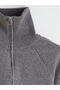 Gray Polo Neck Women's Knitwear Cardigan - 7
