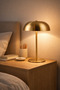 Dokunmatik Gold Table Lamp Lampshade – 21X15 cm Night Light - 4