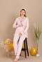 Women's 2-Piece Long Sleeve Maternity Pajama Set, Nursing Buttoned, Shirt Collar
