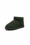 Ultra Mini Classic Suede Women's Boots with Fur Inside - Khaki - 4