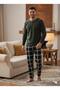 Sude Winter Green Fleece Collar with Buttons and Bottom Pocket - 3