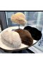 Women's Plush Fur Hat Soft Textured, Warm Winter Model Beige, White, Black, Pink