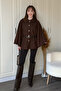 Warm and Stylish Boucle Poncho Including Belt - 7