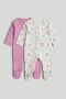 2 Pack Carnival Zip-Up Sleepsuits