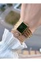 Rib Design Steel Band 3 Atm 2 Years Warranty Women Wristwatch+Bracelet Fk1141.F3 - 3