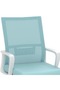 TJ HY-690W Medium Back Mesh Chair White - 7