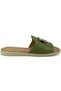 Drion Genuine Leather Women's Slippers Green - 2