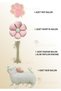 Cat Foil Balloon - Cream Number Balloon - Pink Daisy Balloon Paw Foil Balloon Retro Cat Balloon 4 Years Old - 2