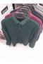 Men's Single-Pocket Sweater with a Collar Made of Thessaloniki Fabric