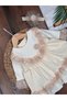 Cotton Lace Detailed Bandana Baby Girl Dress - 4