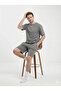 Stretch Fabric Jersey Capri Pocketed Unisex Pajama Set - 2