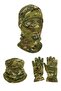 Polar Fleece Neck Gaiter Gloves and Balaclava Set of 3