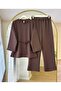 Double Set Hijab Top and Bottom Set-New Season Summer Fabric- - 2
