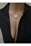 Plate Detail Long Chain Steel Necklace - 4