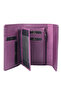 Genuine Leather Plum Stylish Wallet - 4